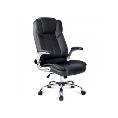 Office Chair with Foot Rest PU Leather Massage Heat SPC1223M