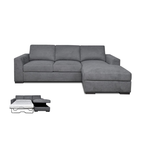 Venice 3 Seater with Sofa Bed and Chaise Storage